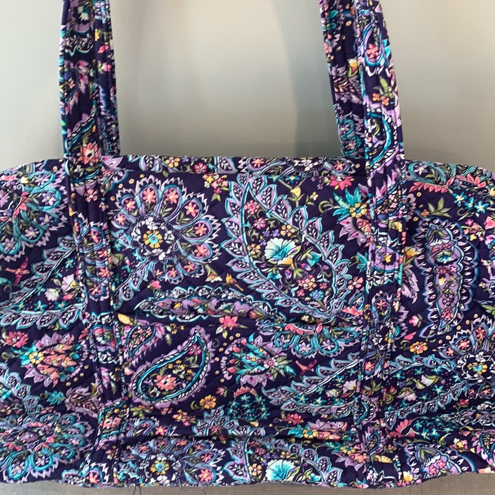 NWT vera bradley lay flat travel duffel french paisley - Picture 6 of 13